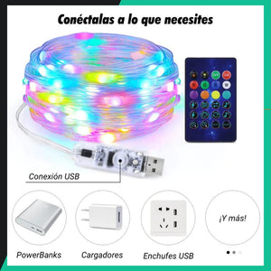 LUCES DE NAVIDAD RGB A PRUEBA DE AGUA