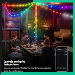 LUCES DE NAVIDAD RGB A PRUEBA DE AGUA