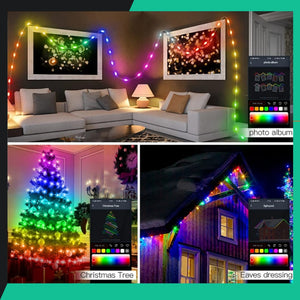 LUCES DE NAVIDAD RGB A PRUEBA DE AGUA