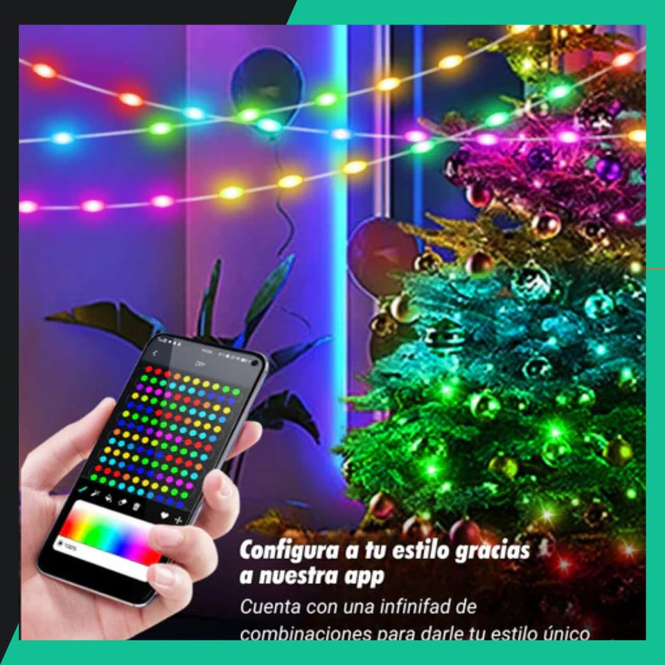 LUCES DE NAVIDAD RGB A PRUEBA DE AGUA